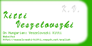 kitti veszelovszki business card